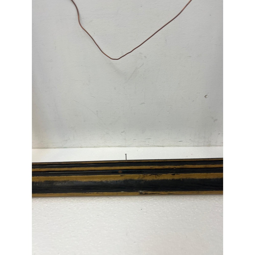 Vintage Wood Picture Frame 16x20 Black Gold Mid Century Wooden Carved Wall Art - Picture 7 of 16